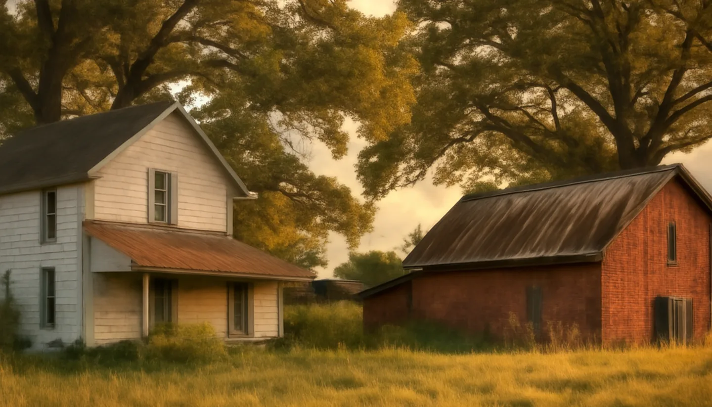 Inherited land documents and property deed on a desk in Kentucky