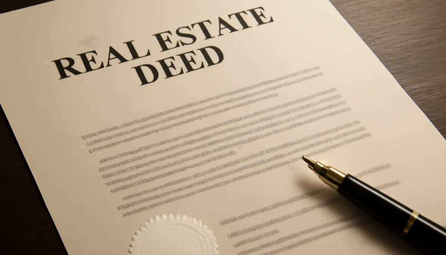 Property deed document for a Kentucky land sale
